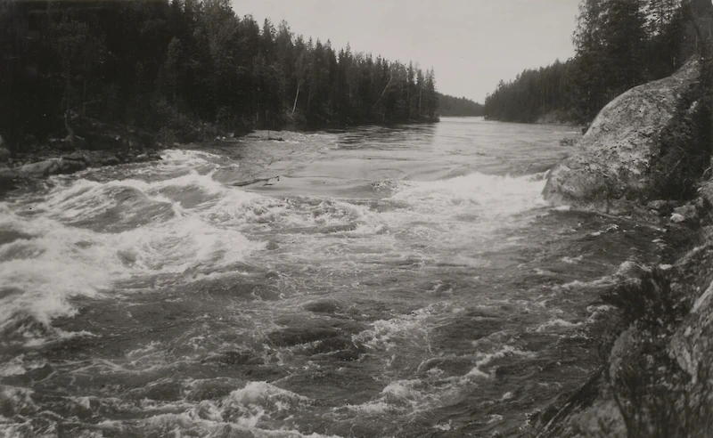 Mankalan Tolppakoski vuonna 1912. (Kuva: Museovirasto.)