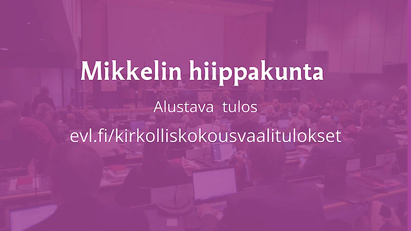 Tulokset ovat alustavia ja vahvistamattomia. Vaalilautakunnat vahvistavat tulokset 19. helmikuuta. (Kuva: Kirkon viestintä.)