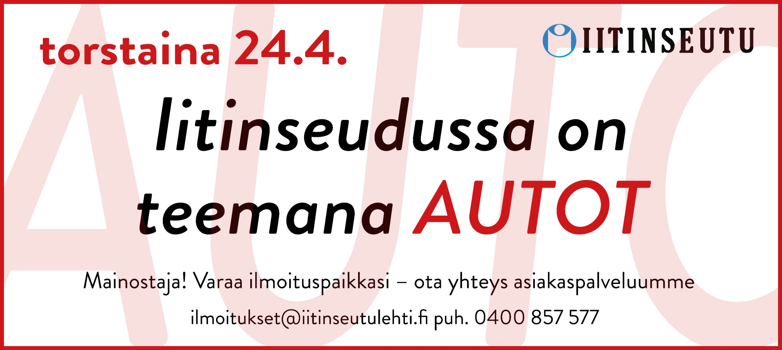 Iitinseutu teema autot
