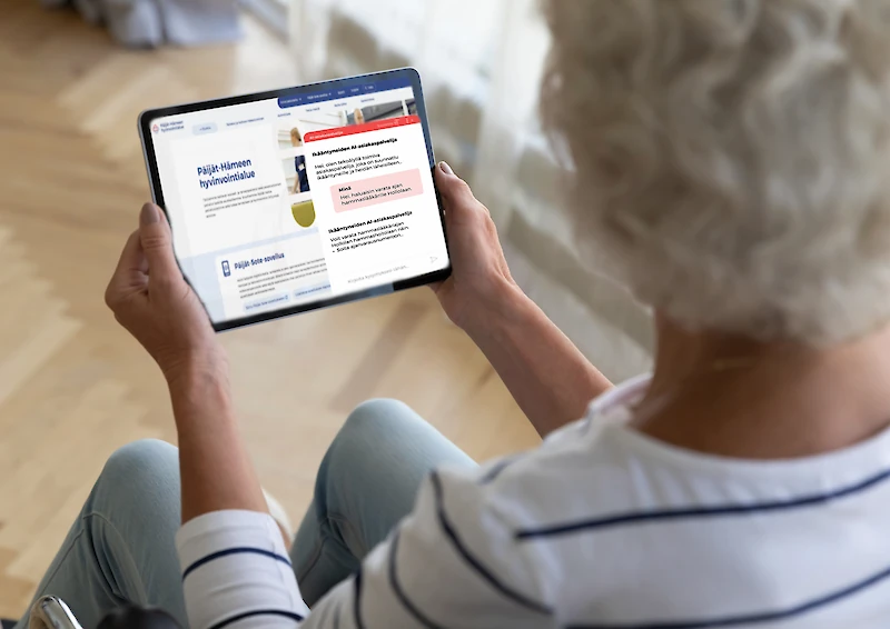 Uudistunut virtuaalinen asiakasavustaja, chatbot, ohjaa käyttäjää oikean tiedon lähteelle helposti ja nopeasti Päijät-Hämeen verkkosivustolla.