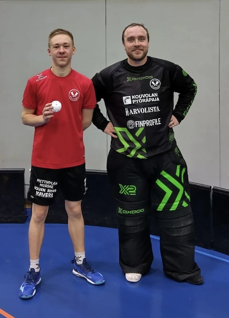 Leevi Pussinen ja Eero Heino olivat esillä Top Team ottelussa. (Kuva: Veikka Lindén)