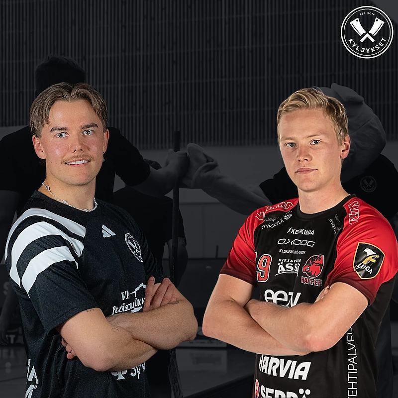 Elmo Lavonen ja Tommi Taimisto vahvistavat Kyljyksiä loppukauden. (Kuva: Yritysholvi & Ville Vuorinen)