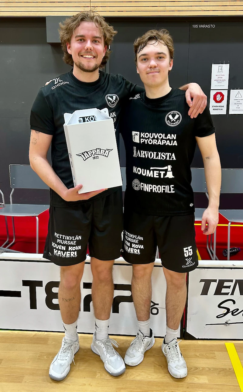 Kuvassa Elmo Lavonen ja Lauri Turunen. (Kuva: Matti Lahtinen)