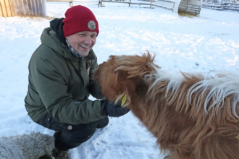 Joni Aaltoselle kotitilan kaikki eläimet ovat perheenjäseniä.