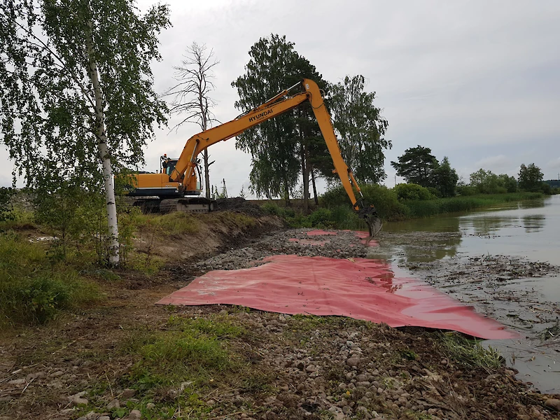 Laulusten venevalkaman Sääskjärven jakokunta peruskorjasi vuosina 2024-2025. (Kuva: Olli Pasila)