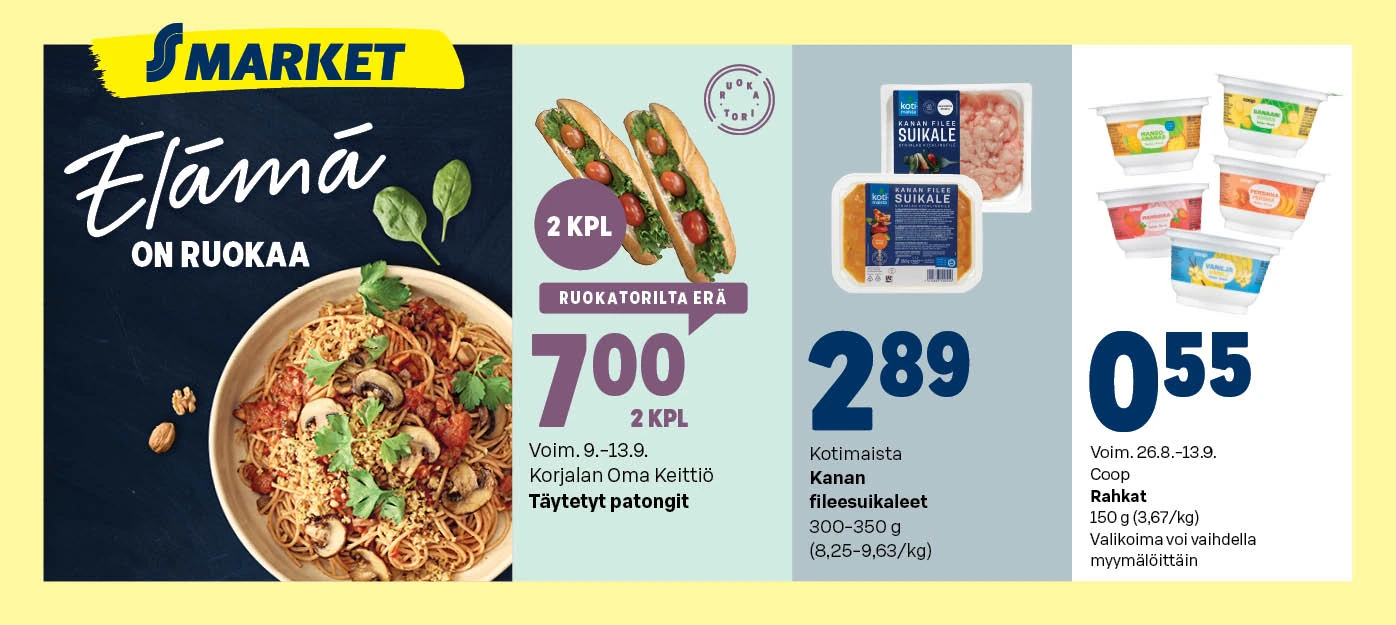 S-market 9.-13.9.