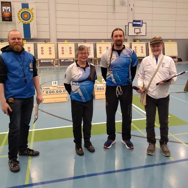 Santeri Roivas, Kirsi Huikari-Roivas, Riku Raita ja Ensio Lehto. (Kuva: Antero Roivas.)