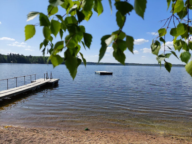 Pytynlahden ranta Iitin Lyöttilässä. (Kuva: Laura Blom.)