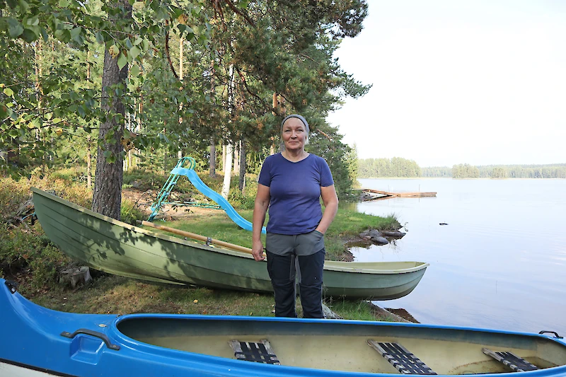 Taina Immosen asiakkaat viettävät mielellään aikaa Rautjärven maisemissa.